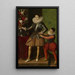 Portrait painting of Giuliano II Cesarini aged 14 - Sofonisba Anguissola — framed artwork on a wall