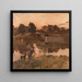 Evening in Auvers - Jean Charles Cazin — framed artwork on a wall