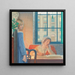 Noche en Londres - Frederick Cayley Robinson — cuadro enmarcado en la pared
