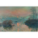 Reproducción del cuadro atardecer en el Sena en Lavacourt, efecto de invierno - Claude Monet