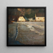 Winter Sun Painting - Alfred Poell — framed artwork on a wall
