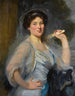 retrato de Gertrude Salaman, la sobrina del artista - Solomon Joseph Solomon — vista de la obra