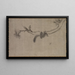 Squirrel on a pine branch - Song Tian — framed artwork on a wall