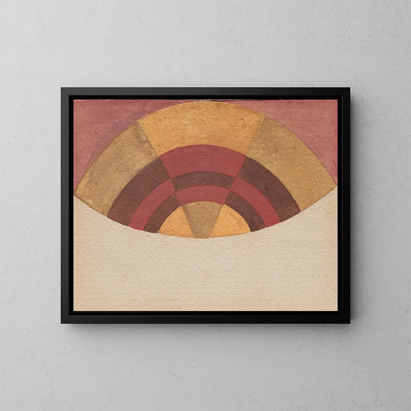 Semicírculo - Sophie Taeuber-Arp — cuadro enmarcado en la pared