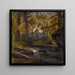 Bosque con un alma en la distancia - Henri — cuadro enmarcado en la pared