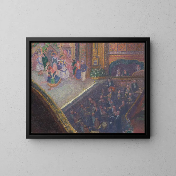 Escena de ballet sobre las arenas - Spencer Frederick Gore — cuadro enmarcado en la pared