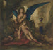 Sphinx dans une grotte, roi poète et guerrier - Gustave Moreau — artwork view