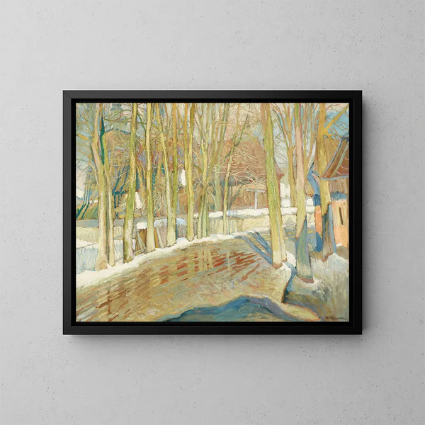 Dégel - Stanisław Kamocki — cuadro enmarcado en la pared