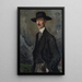 Retrato del pintor Bronisław Kowalewski - Stanisław Lentz — cuadro enmarcado en la pared