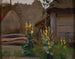 Landscape Study Painting: Mufliers in front of a cottage - Stanisław Straszkiewicz — artwork view