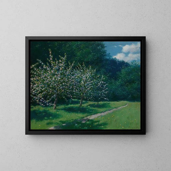 Pommiers en flores - Stanisław Witkiewicz — cuadro enmarcado en la pared