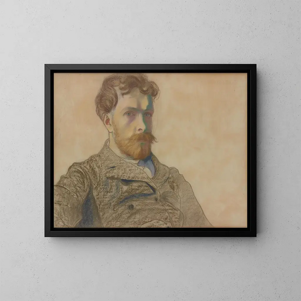 Autoportait Painting by Stanisław Wyspiański - Stanisław Wyspiański — framed artwork on a wall