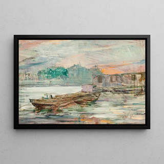 Stanisaw Wyspiaski - Barges on the Seine.webp