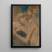 Estudio de composición de desnudos - Stanisław Wyspiański — cuadro enmarcado en la pared