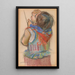 Petite fille de Cracovie study for the stained glass Polonia for Lviv Cathedral - Stanisław Wyspiański — framed artwork on a wall