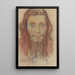 Head of a Jew - Stanisław Wyspiański — framed artwork on a wall
