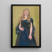 Portrait of a young lady - Stanisław Wyspiański — framed artwork on a wall