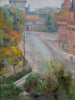 El Barbican y la vista de la calle Florianska desde la calle Zacisze - Stanisław Wyspiański — vista de la obra