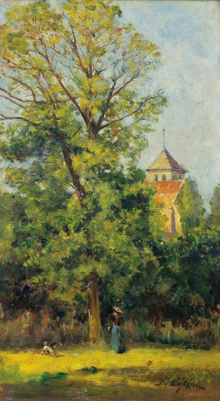 Stanislas Lpine - Le clocher de Vtheuil.webp