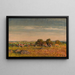 Paisaje con vacas - Stanislav Lolek — cuadro enmarcado en la pared