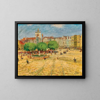Stanislav Lolek - Market Square in Telc South Bohemia.webp