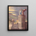Jesus Tempted - Stecher Litho & Co.. — framed artwork on a wall