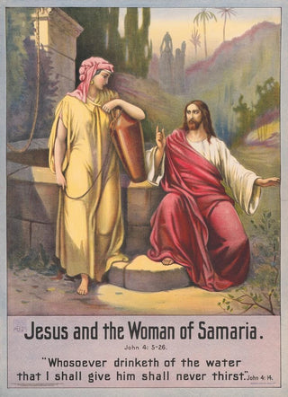 Stecher Litho Co - Jesus and the woman of Samaria.webp