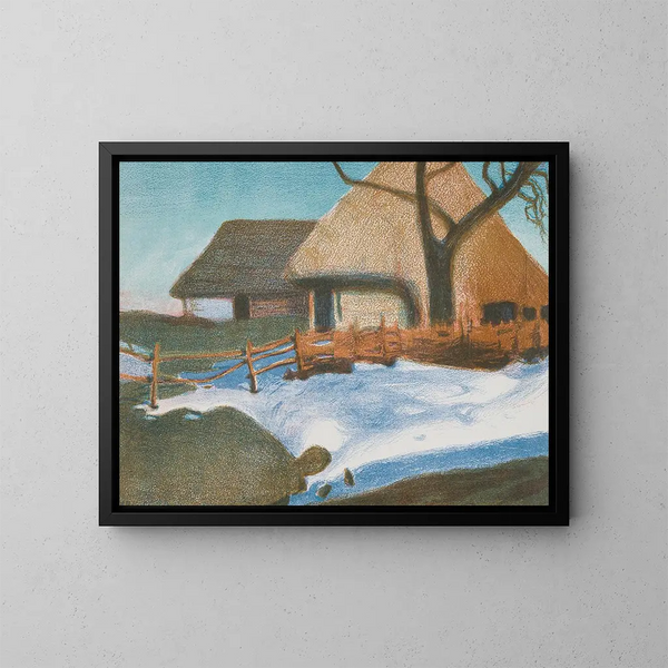 Paisaje rural - Stefan Filipkiewicz — cuadro enmarcado en la pared