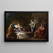 Antiochus aspirando a Stratonice - Stefano Pozzi — cuadro enmarcado en la pared