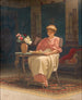 de una niña leyendo - Stepan Bakalovich — vista de la obra