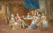 Sociedad galante en la mesa - Stephan Sedlacek — vista de la obra