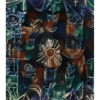 Stilleben mit der Distelblüte - Paul Klee | Reproduction Tableau Décoration murale affiche copie