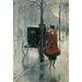 Reproducción del cuadro escena de Strassenszene con mujer, Berlín de Lesser Ury