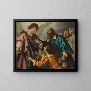 Studio oOf Giovanni Biliverti - The angel Raphael refusing the gifts offered by Tobias.webp