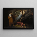 Dante y Virgilio encuentran a Francesca da Rimini y Paolo Malatesta - Manera de Ary Scheffer — cuadro enmarcado en la pared