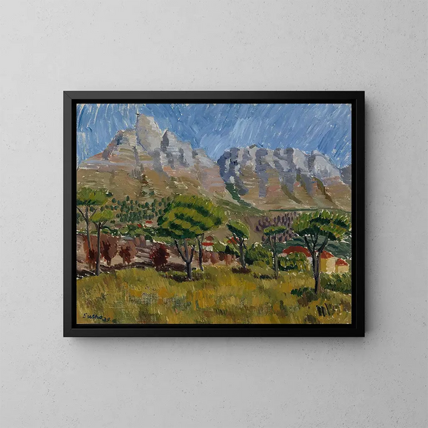 Montaña de mesa - Sulho Sipilä — cuadro enmarcado en la pared