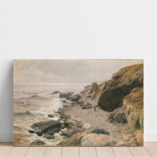 Sur la Riviera Côte rocheuse - Alfred Zoff | Reproduction Tableau Décoration murale affiche copie