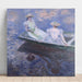 Reproducción del cuadro sobre el barco - Claude Monet
