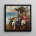 On the Cliffs - Frederick Morgan — framed artwork on a wall