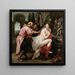 Suzanne y los ancianos - Peter Paul Rubens — cuadro enmarcado en la pared