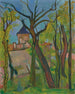 Landscape Painting of Saint - Bernard, Ain - Suzanne Valadon — artwork view