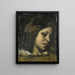 Retrato de una joven mujer - Suze Robertson — cuadro enmarcado en la pared
