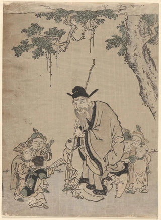 Suzuki Harunobu - Old Sage Teaching a Moral.webp