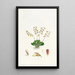 La pleurothallis de Groby - Sydenham Edwards — framed artwork on a wall