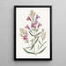 Penstemon a hojas variadas - Sydenham Edwards — cuadro enmarcado en la pared