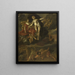 Diane and Virtus Punish Venus and Bacchus - T. van Malsen — framed artwork on a wall