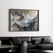 Abstract Painting – Mineral Elevation | Wall Poster Stylized Mountain in Neutral Tones with Gold Details