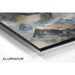 Abstract Painting – Mineral Elevation | Wall Poster Stylized Mountain in Neutral Tones with Gold Details
