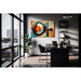 Abstract Painting – Praise of Symmetry | Geometric Wall Poster with Bright Colors and Balanced Shapes
