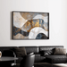 Abstract Painting – Mineral Fusion | Elegant Wall Poster with Gold Details and Texture Effect